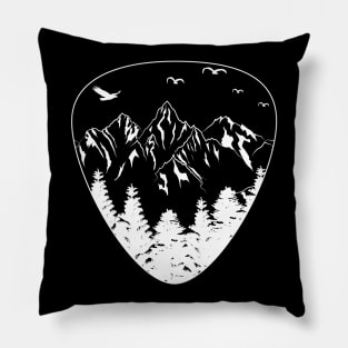 Guitar Pick Mountain Cool Guitar Player Guitarist Gift Music Pillow