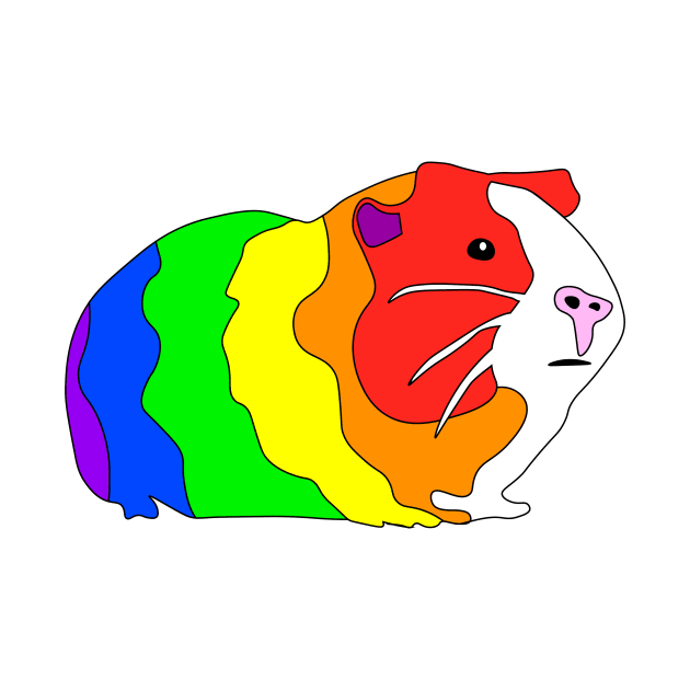 Rainbow Guinea Pig by DestructoKitty