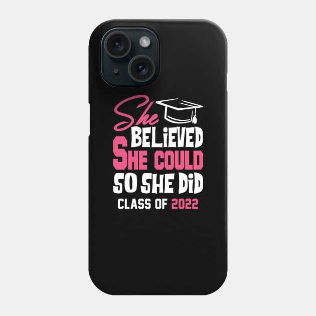 She Believed She Could Class of 2023 Phone Case by KsuAnn