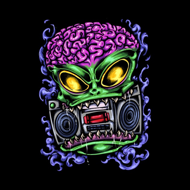 Alien Boom Box by XXII Designs