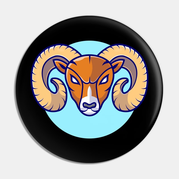 Angry Ram Mascot Cartoon Vector Icon Illustration Pin by Catalyst Labs