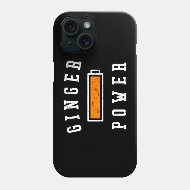 Ginger Power - Funny Ginger Battery Phone Case by propellerhead