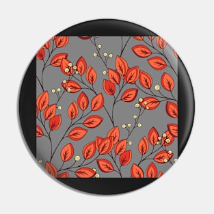 Spring Pattern with Floral Motifs Pin