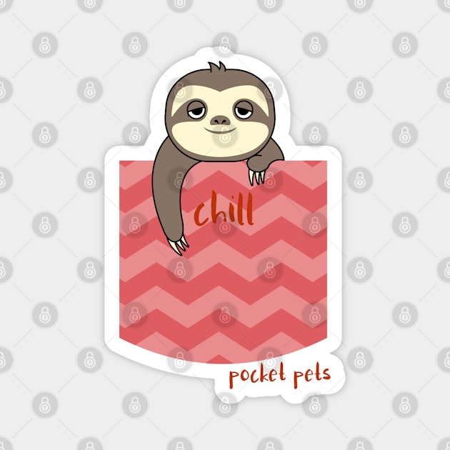 Chill Pocket Pets Magnet by Unique Treats Designs