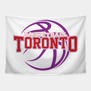 Retro Toronto Basketball Tapestry