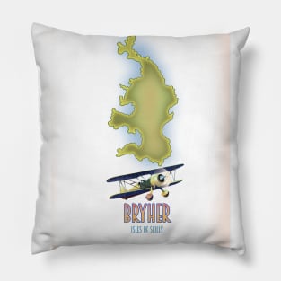 Bryher Isles Of Scilly map Pillow