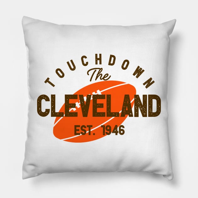 Cleveland Football Team Pillow by igzine
