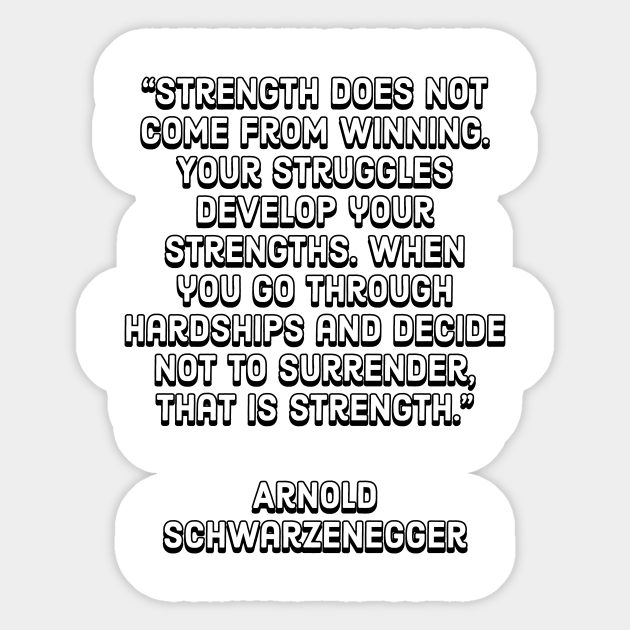 Your Struggles Develop Your Strengths Strength Sticker Teepublic
