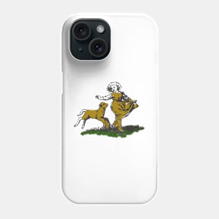 happy farmer's daughter and dog Phone Case