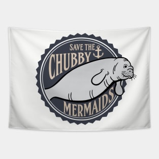 Chubby Mermaids Tapestry