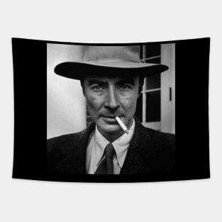 Robert Oppenheimer Smoking Photo Tapestry