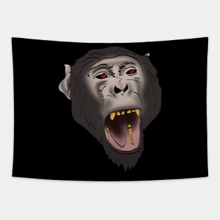 chimpanzee head Tapestry