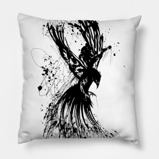 raven inc paint splashes Pillow