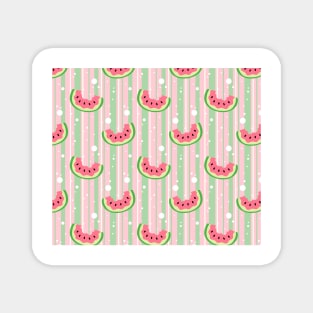 Watermelon Stripes Pattern Magnet