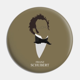Franz Schubert - Minimalist Portrait Pin