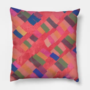 Pink Abstract Grunge texture collection Pillow