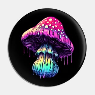 Trippy mushroom pastel goth Pin