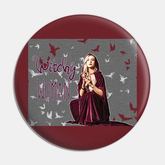 Witchy Woman Pin by Artful Gifts