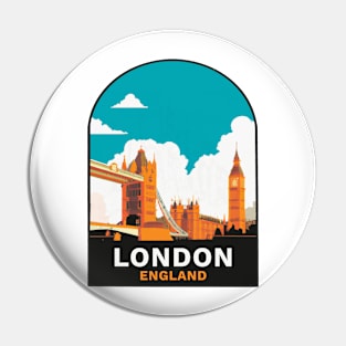 London, England Decal Pin