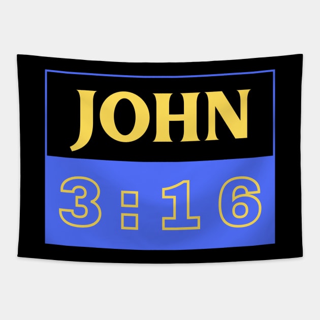 Bible Verse John 3:16 | Christian Tapestry by All Things Gospel
