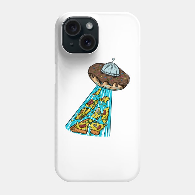 Ufo Donuts invasion Phone Case by Arjanaproject