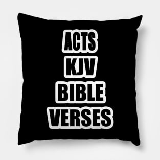 Acts KJV Bible Verses Pillow