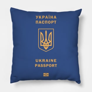 Ukrainian passport Pillow