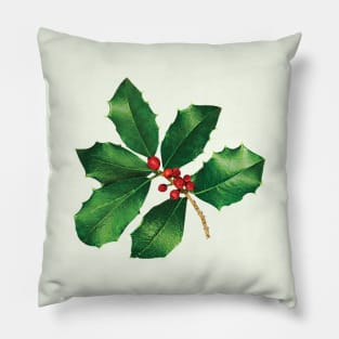 Holly Branch Pillow