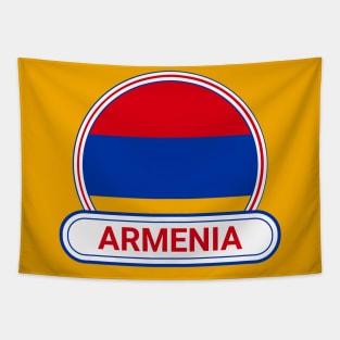 Armenia Country Badge - Armenia Flag Tapestry