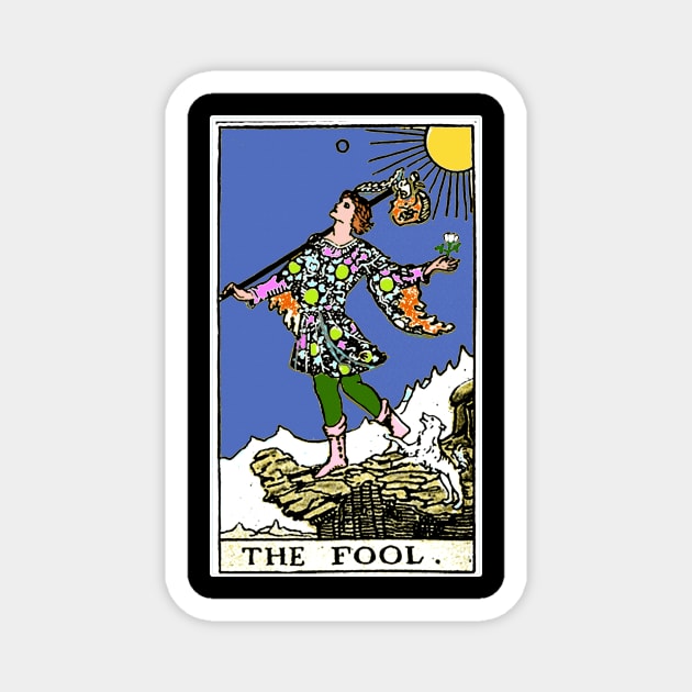 Tarot Card Fool Magnet by Scarebaby