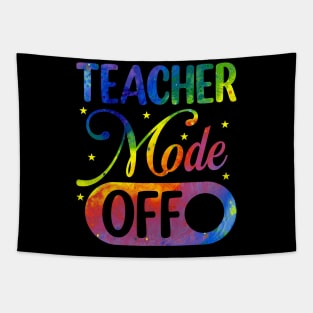 groovy teacher mode off Last Day Of School Summer Break Tapestry