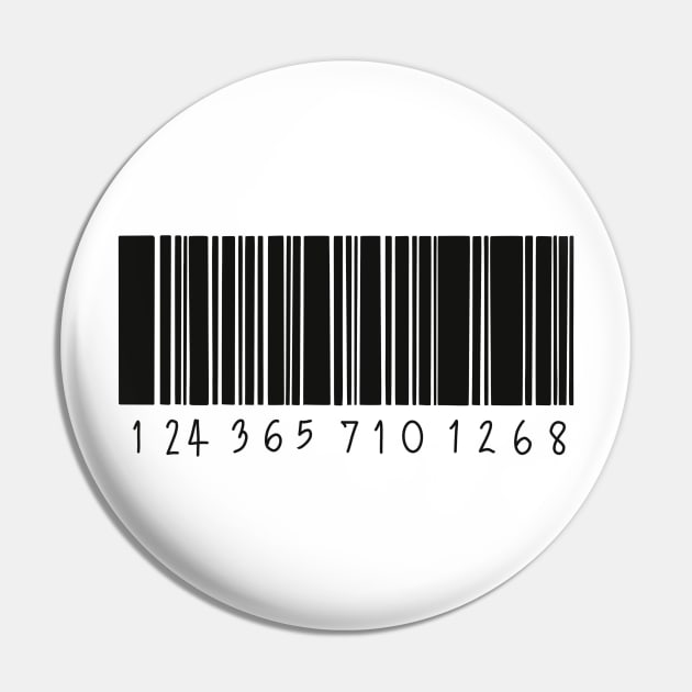 Barcode Pin by mimmiehellgirl