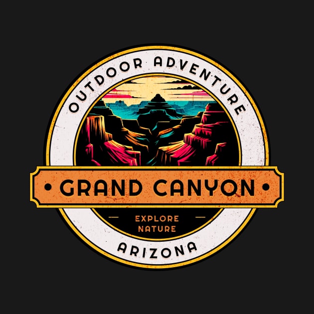 Outdoor Adventure Grand Canyon Arizona Design by Miami Neon Designs