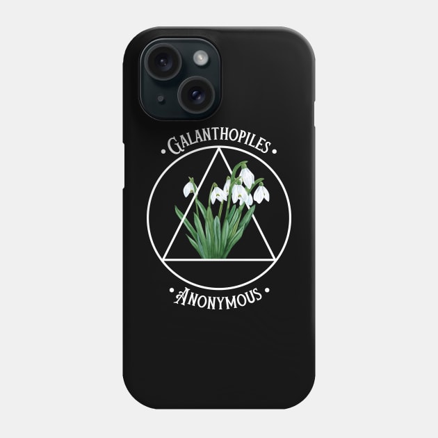 Galanthopiles Anonymous Phone Case by Magpie Studios