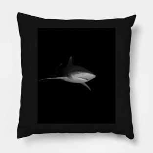 Inquisitive Oceanic White Tip Shark in the Bahamas Pillow