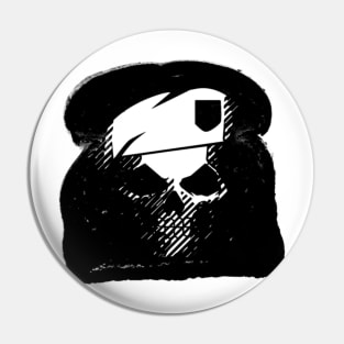 Ghost Toast (Black Mono) Pin