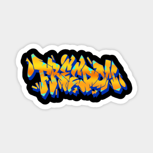 Freedom graffiti Magnet