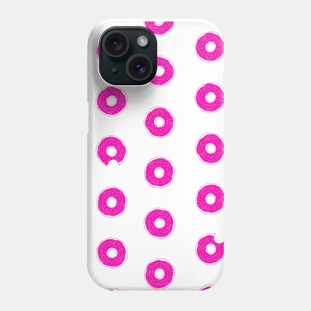 Pink Donut Pattern Phone Case by HHT