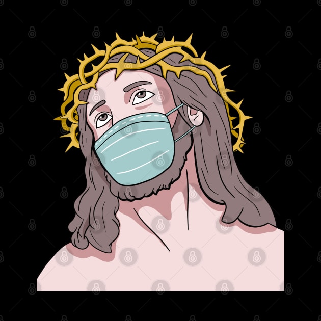 Jesus With Face Mask by isstgeschichte