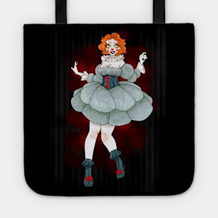 Cute horror clown girl Tote