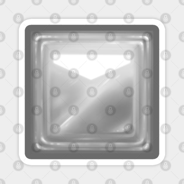 Beat Saber - Custom Colors - Silver - Block Cube - Beat Saber - Magnet | TeePublic