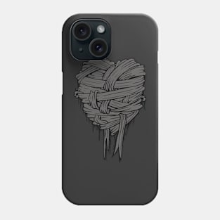 Bandage Heart (gray) Phone Case