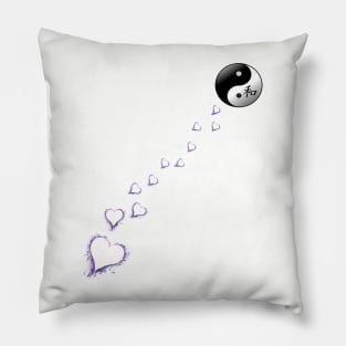 Ying Yang Balance & Peace Inspirational Chinese Tai Chi Yoga Pillow