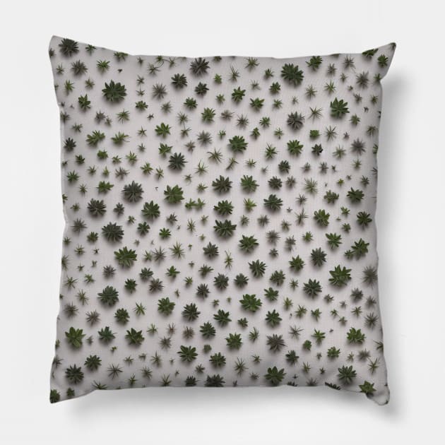 Chromatic Botanic Abstraction #97 Pillow by Sibilla Borges