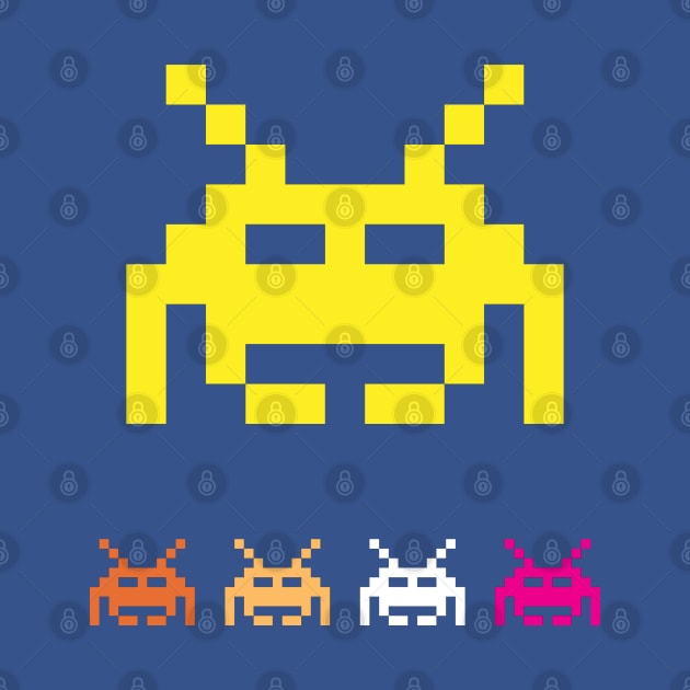 1 bit retro game alien by G4M3RS