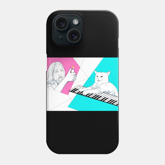 Take On Meme Phone Case by Meowlentine