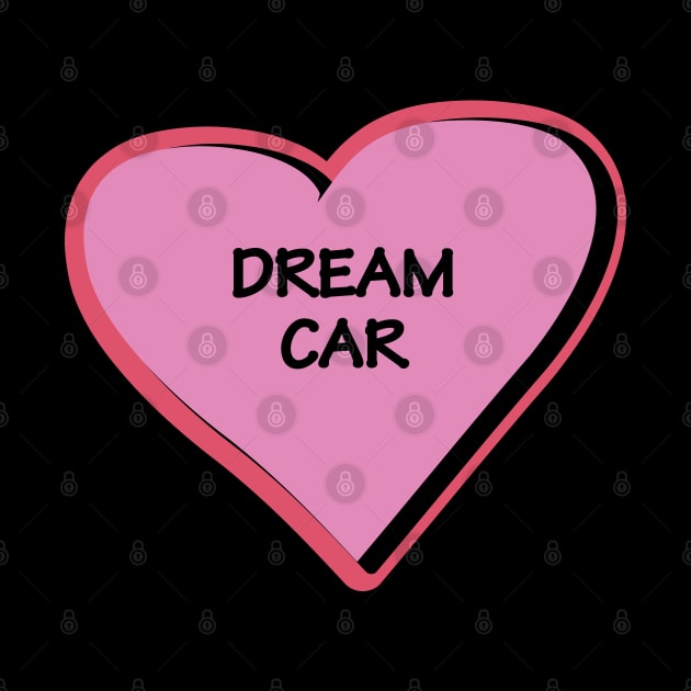 Dream car vision bord heart in pink by 4wardlabel