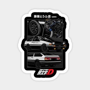 Toyota Ae86 Trueno Initial D Anime version Magnet