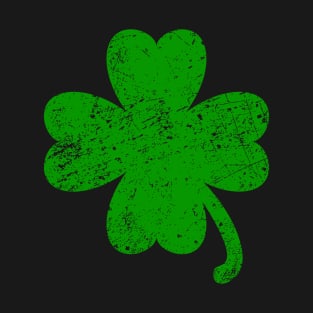 Vintage Style Distress Lucky Irish Green Shamrock Pride tee T-Shirt