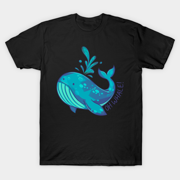 Oh Whale! (turquoise) - Whale - T-Shirt